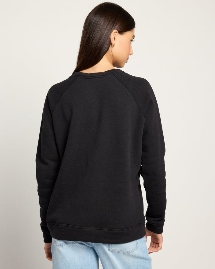 Black $|& SEAS Yeah No Graphic Pullover - SOF Back