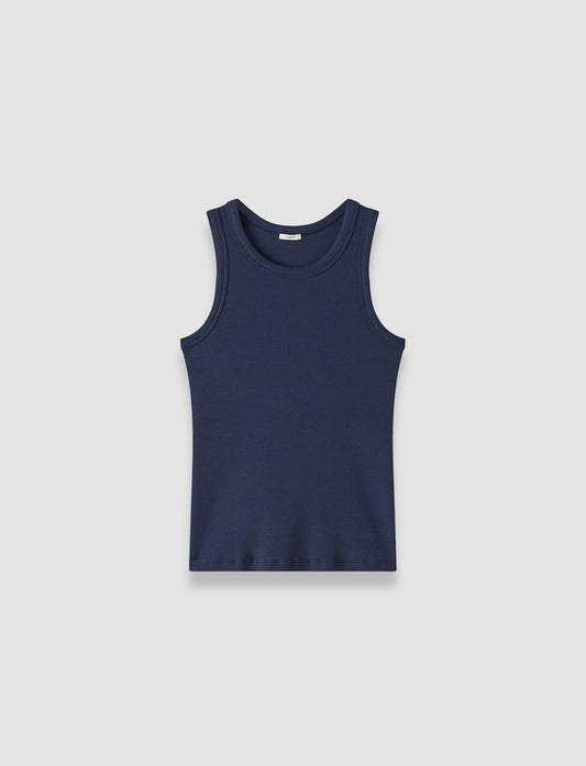 Blue Yeux Cotton Rib Tank Top - Joseph