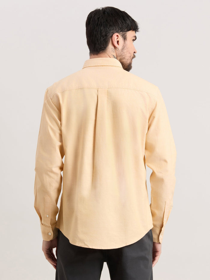 Zena - Relaxed Fit Oxford Shirt - Golden Apricot