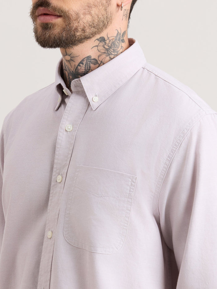 Zena - Relaxed Fit Oxford Shirt - Grey