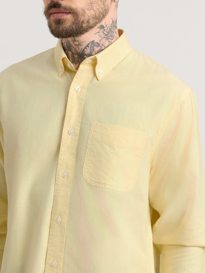 Zena - Relaxed Fit Oxford Shirt - Yellowtail