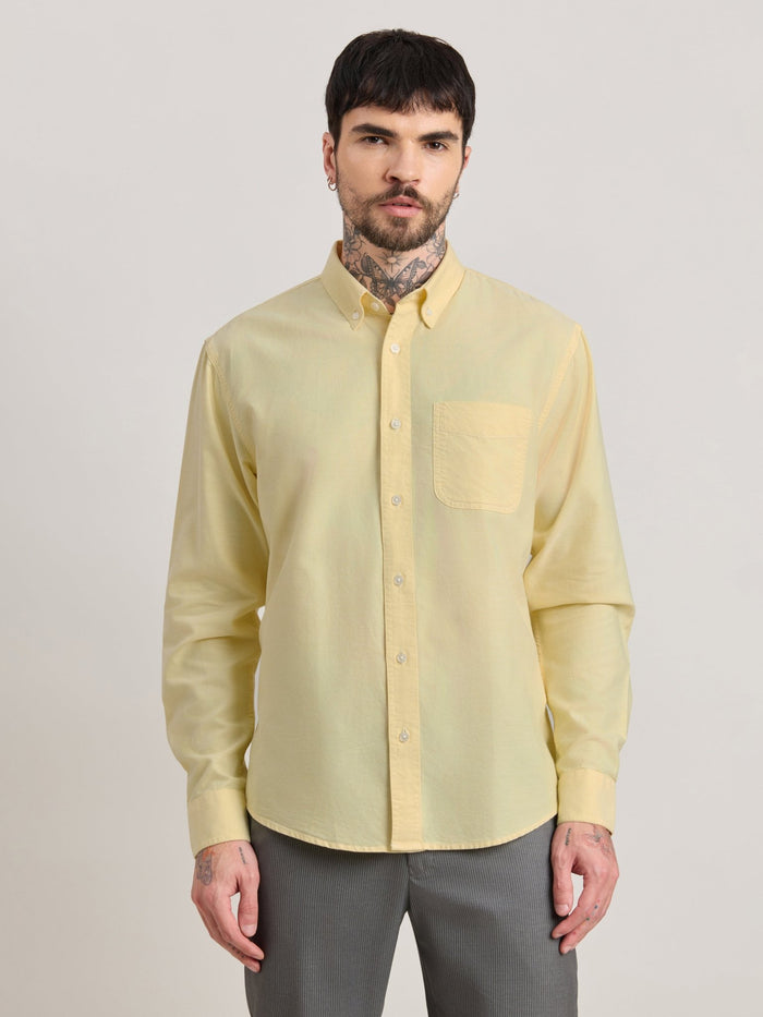 Zena - Relaxed Fit Oxford Shirt - Yellowtail
