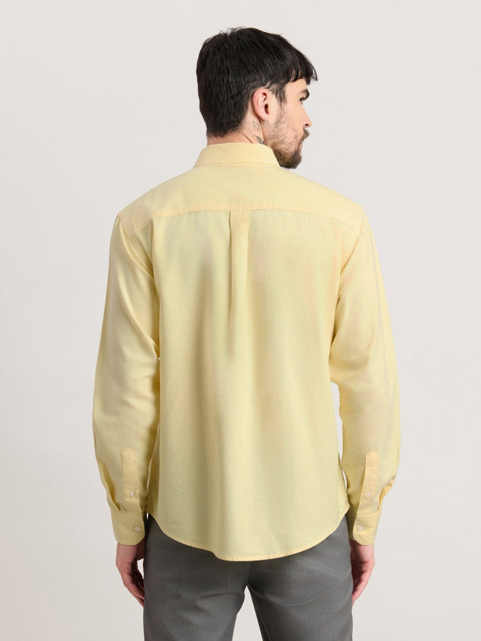 Zena - Relaxed Fit Oxford Shirt - Yellowtail