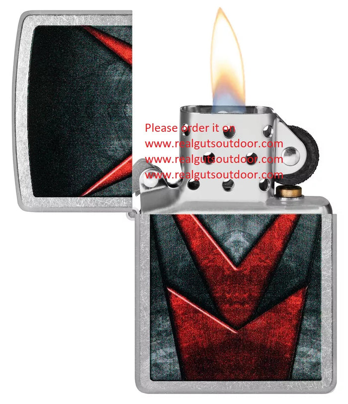 Zippo Metallic Pattern Design Street Chrome 46163