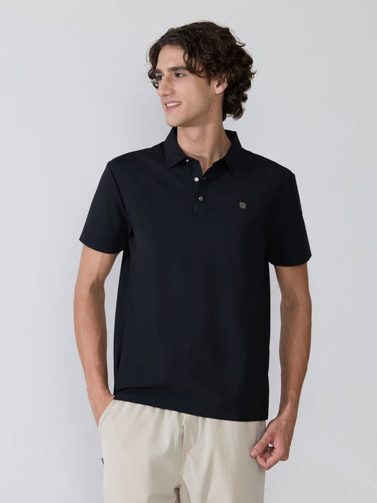 Men's Regular Fit Polo T-Shirt - Black