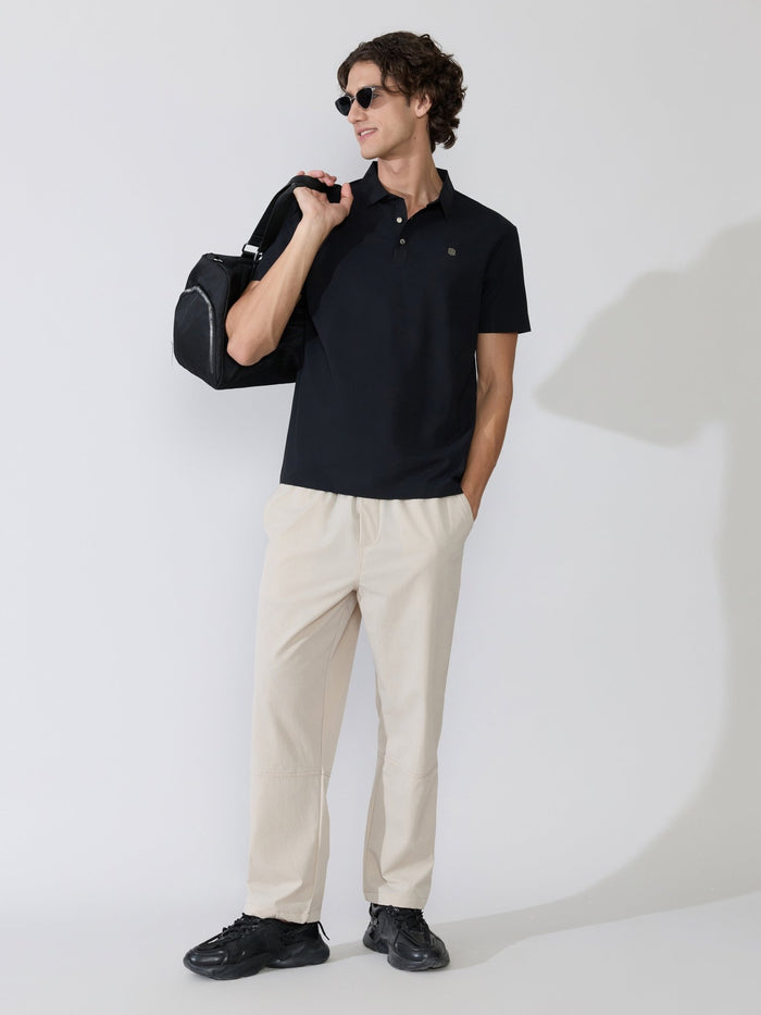 Men's Regular Fit Polo T-Shirt - Black