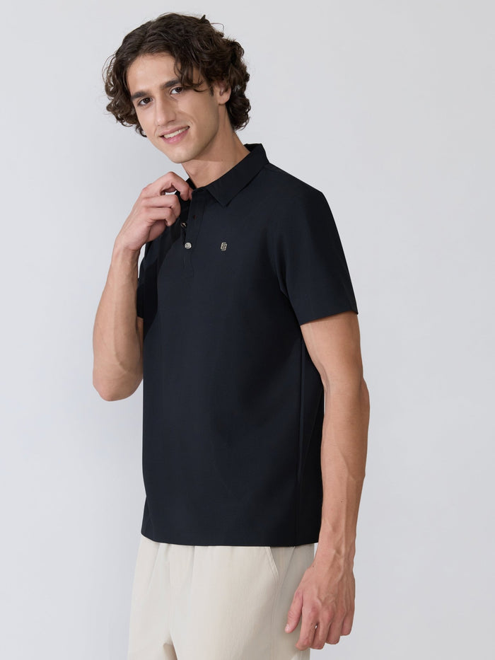 Men's Regular Fit Polo T-Shirt - Black