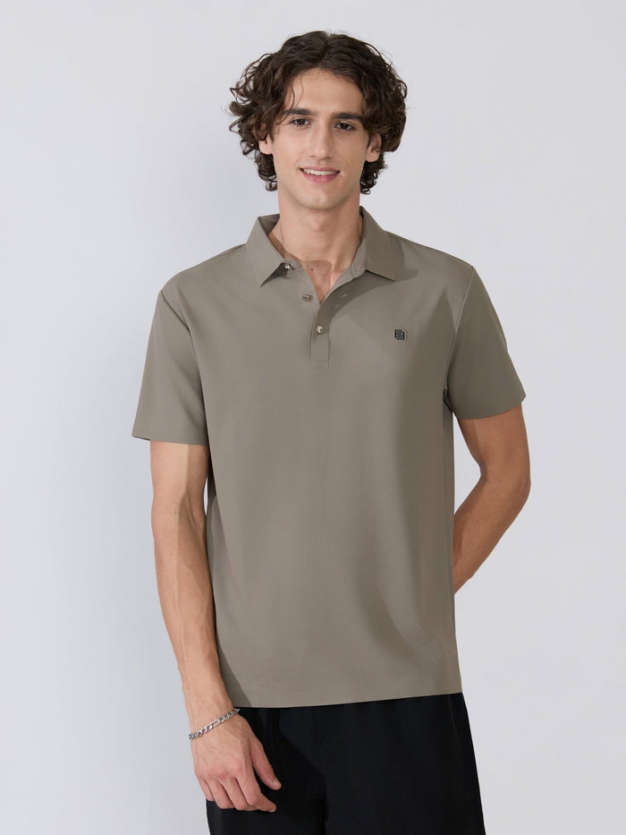 Men's Regular Fit Polo T-Shirt - moss gray