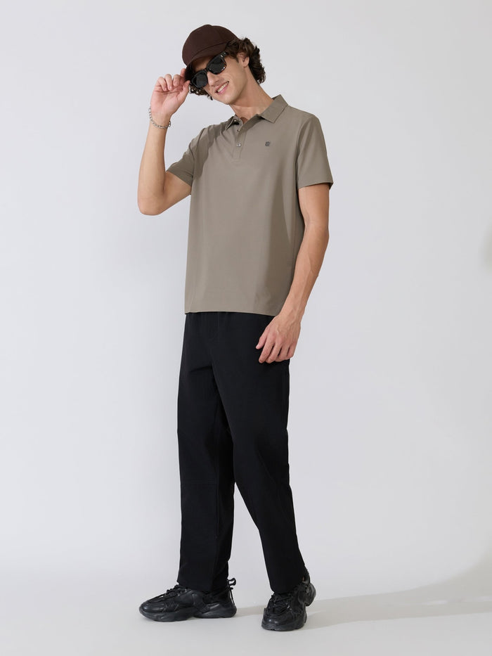 Men's Regular Fit Polo T-Shirt - moss gray