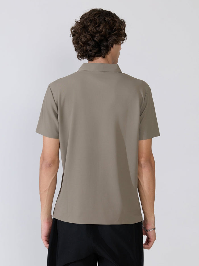Men's Regular Fit Polo T-Shirt - moss gray