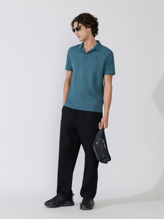 Men's Regular Fit Polo T-Shirt - Peacock