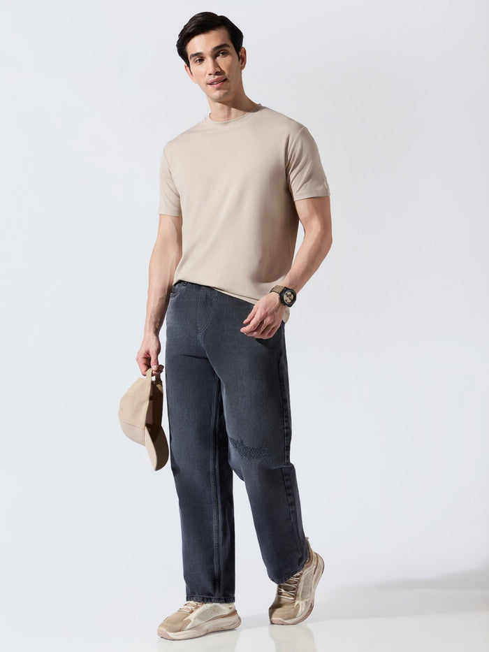 Relaxed Fit Jeans - Black Shade