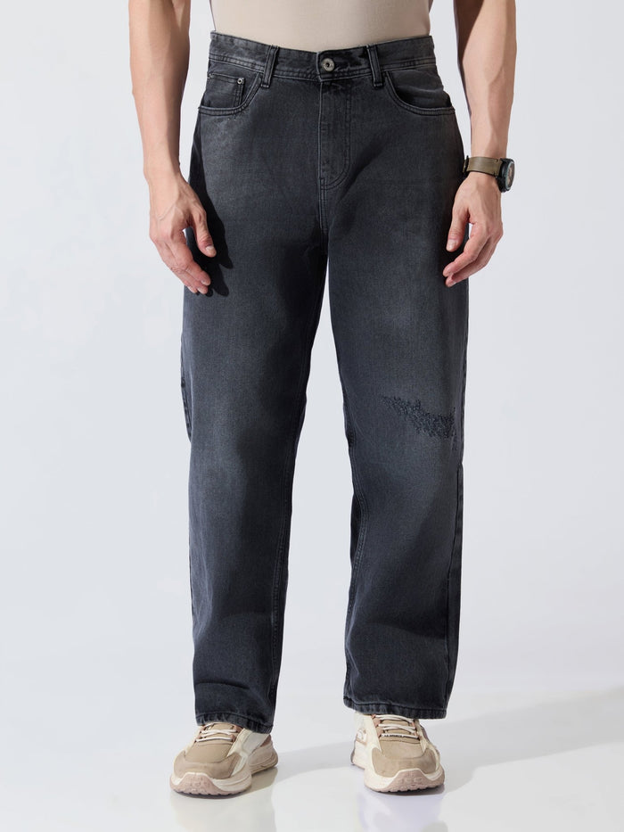 Relaxed Fit Jeans - Black Shade